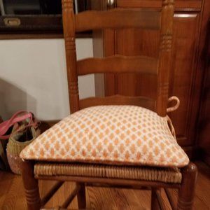 Seat Covers-Hinson Diamond Peach and Cream Fabric Custom Made